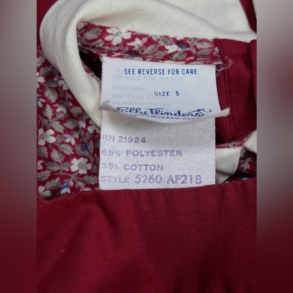 VTG POLLY FLINDERS hand smocked dress size 5 - Picture 5 of 7